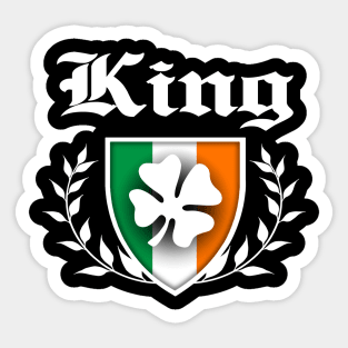 King Shamrock Crest Sticker